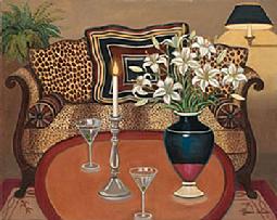 I took all my animal print clothes and laid them out and then designed Martini.